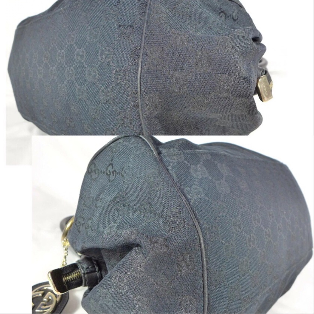 Gucci GG Monogram Black Satchel Bag, Listing #1 - Picture 7 of 8